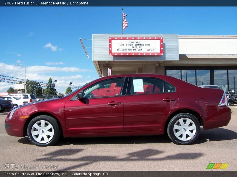 Merlot Metallic / Light Stone 2007 Ford Fusion S