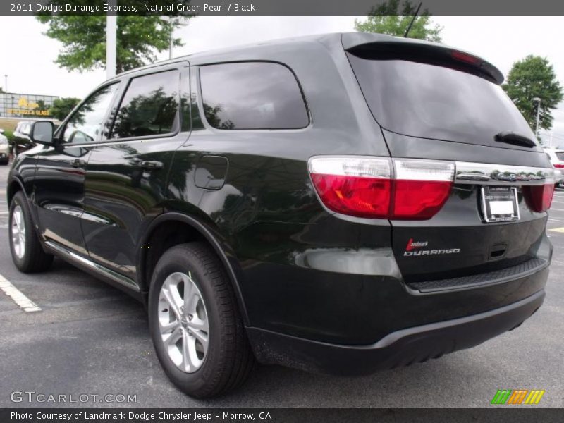 Natural Green Pearl / Black 2011 Dodge Durango Express