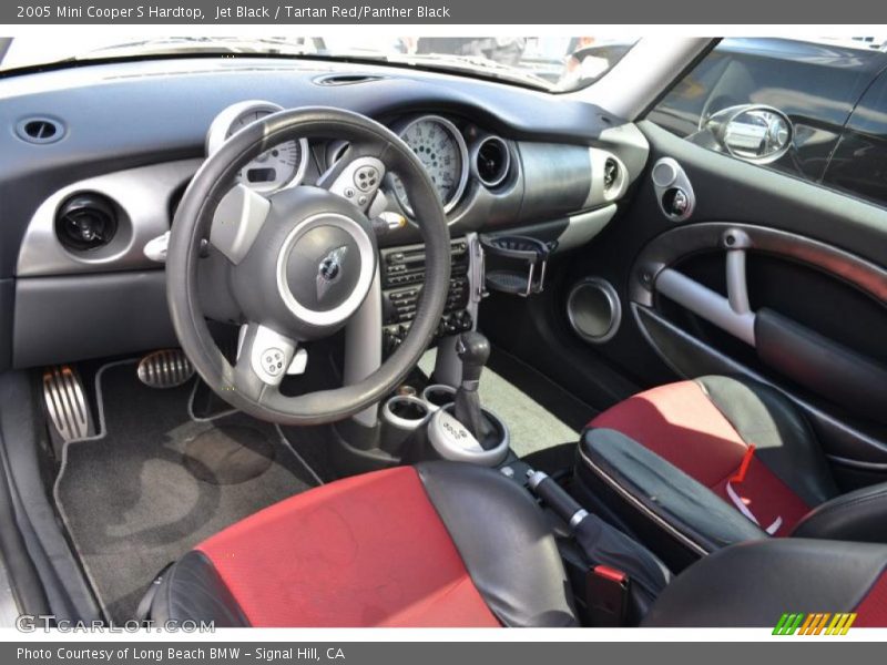 Jet Black / Tartan Red/Panther Black 2005 Mini Cooper S Hardtop