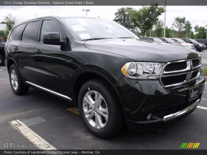 Natural Green Pearl / Black 2011 Dodge Durango Express