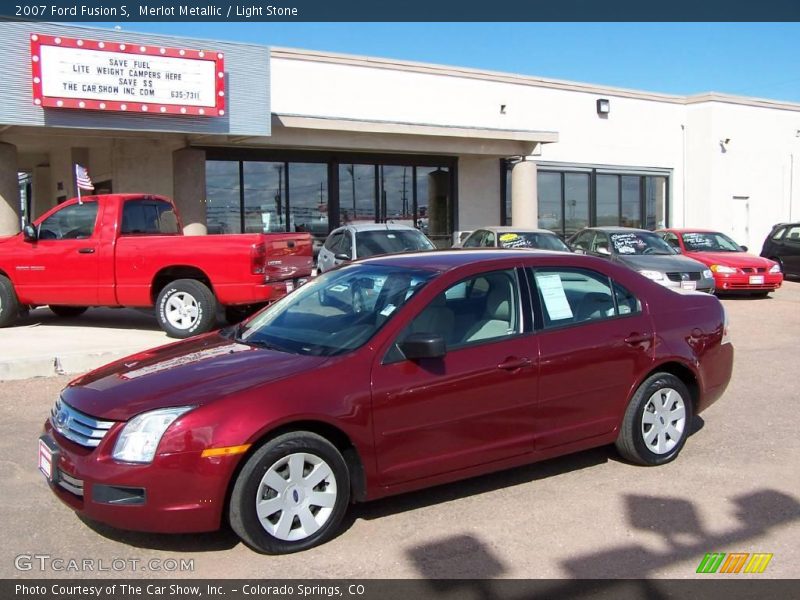 Merlot Metallic / Light Stone 2007 Ford Fusion S