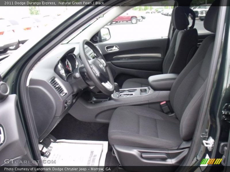 Natural Green Pearl / Black 2011 Dodge Durango Express