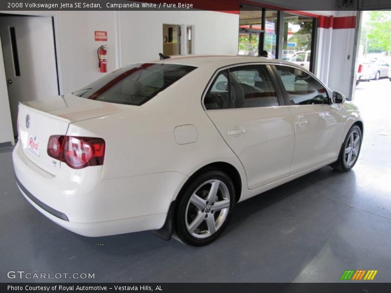 Campanella White / Pure Beige 2008 Volkswagen Jetta SE Sedan