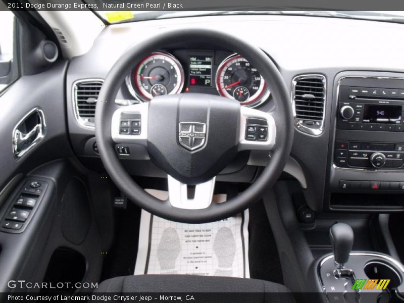 Natural Green Pearl / Black 2011 Dodge Durango Express