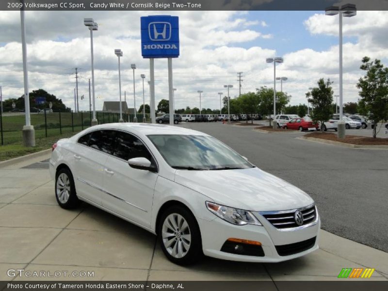 Candy White / Cornsilk Beige Two-Tone 2009 Volkswagen CC Sport