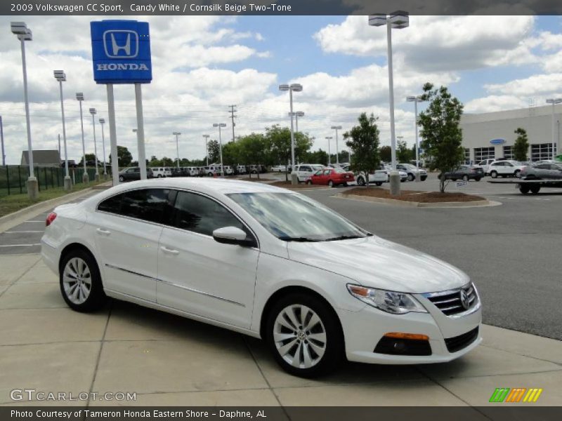 Candy White / Cornsilk Beige Two-Tone 2009 Volkswagen CC Sport