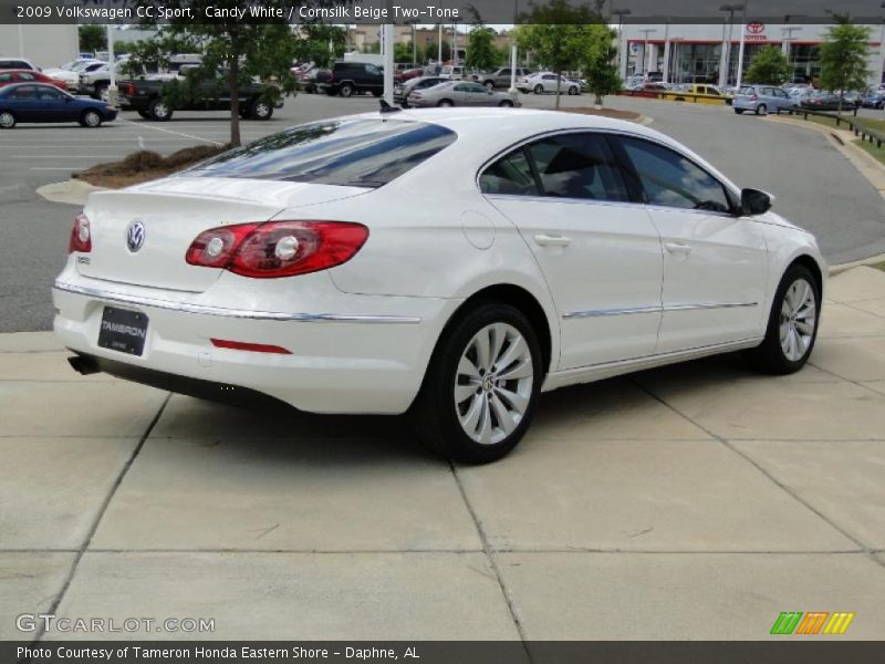 Candy White / Cornsilk Beige Two-Tone 2009 Volkswagen CC Sport