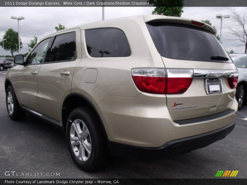 White Gold / Dark Graystone/Medium Graystone 2011 Dodge Durango Express