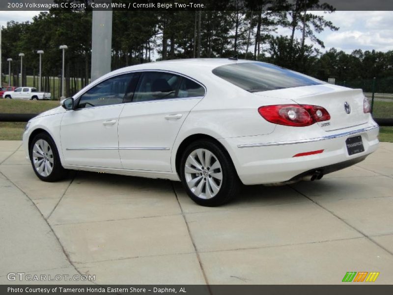 Candy White / Cornsilk Beige Two-Tone 2009 Volkswagen CC Sport