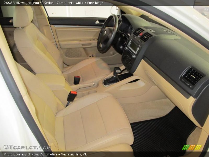Campanella White / Pure Beige 2008 Volkswagen Jetta SE Sedan