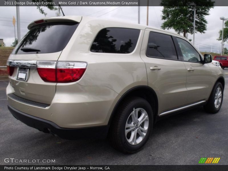 White Gold / Dark Graystone/Medium Graystone 2011 Dodge Durango Express