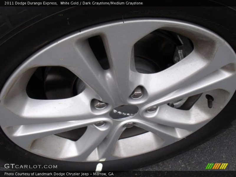 White Gold / Dark Graystone/Medium Graystone 2011 Dodge Durango Express