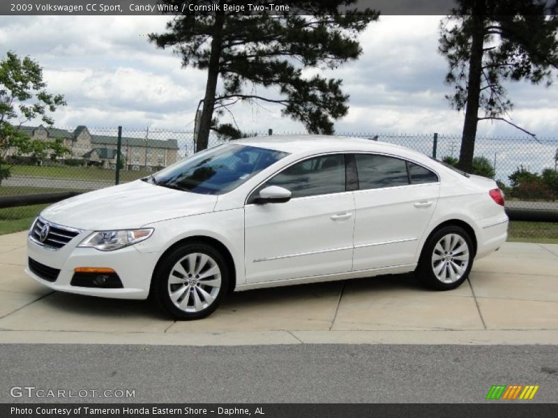 Candy White / Cornsilk Beige Two-Tone 2009 Volkswagen CC Sport