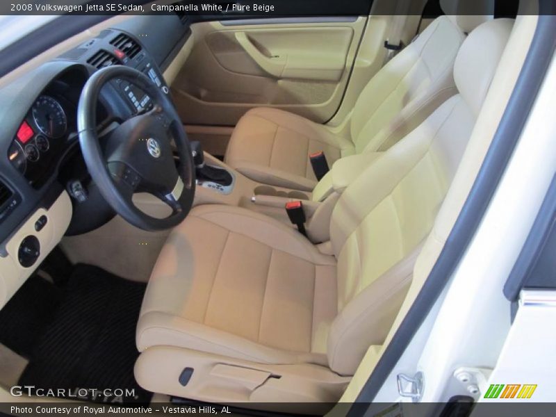 Campanella White / Pure Beige 2008 Volkswagen Jetta SE Sedan