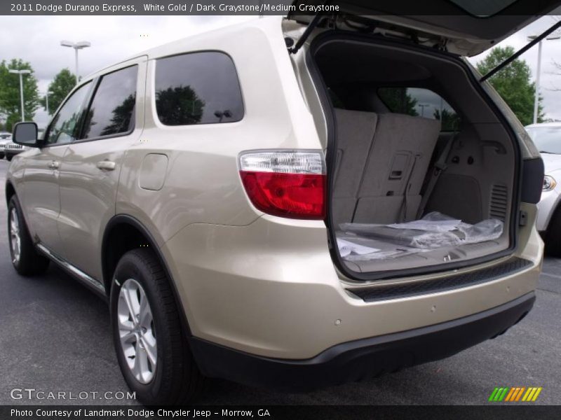 White Gold / Dark Graystone/Medium Graystone 2011 Dodge Durango Express
