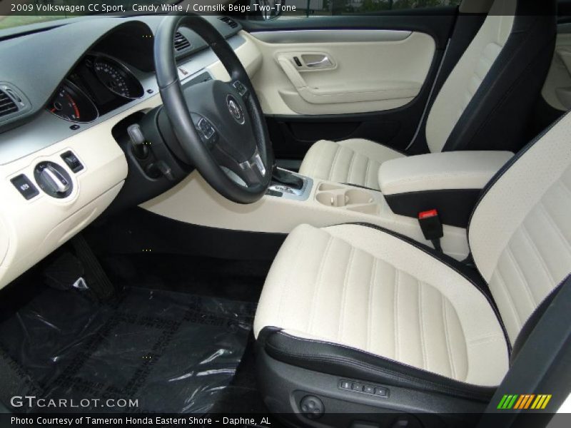  2009 CC Sport Cornsilk Beige Two-Tone Interior