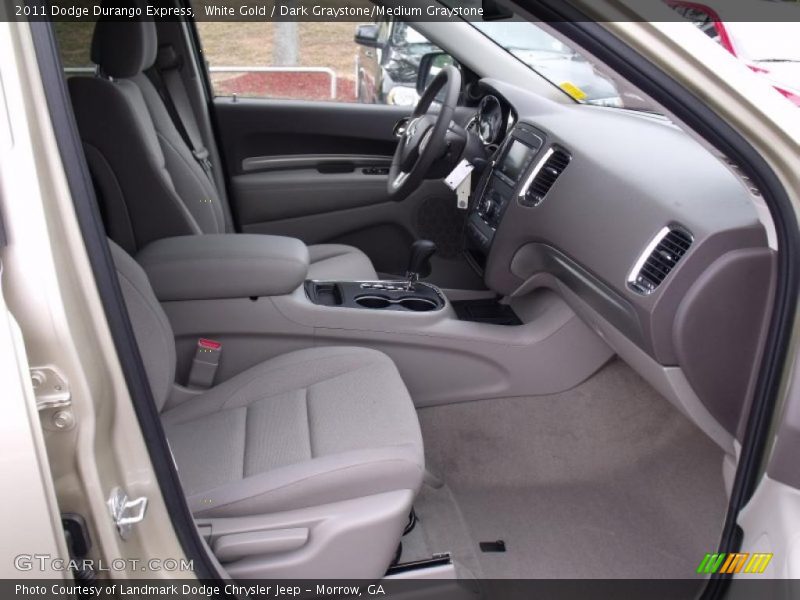 White Gold / Dark Graystone/Medium Graystone 2011 Dodge Durango Express