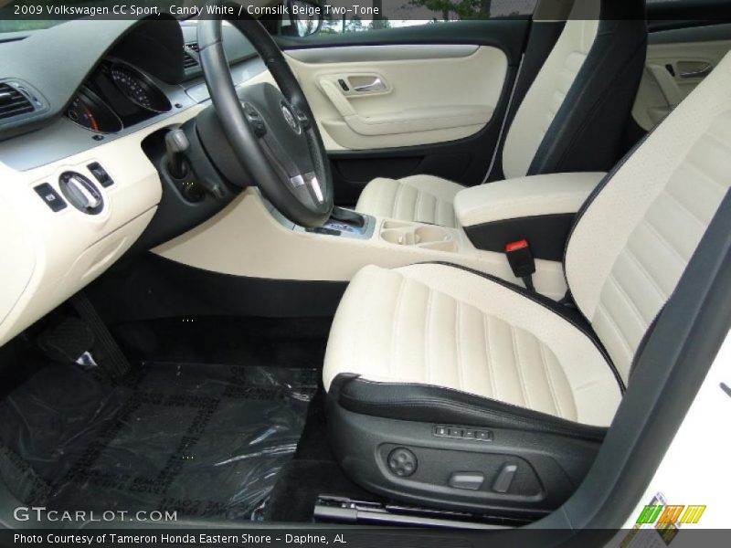  2009 CC Sport Cornsilk Beige Two-Tone Interior