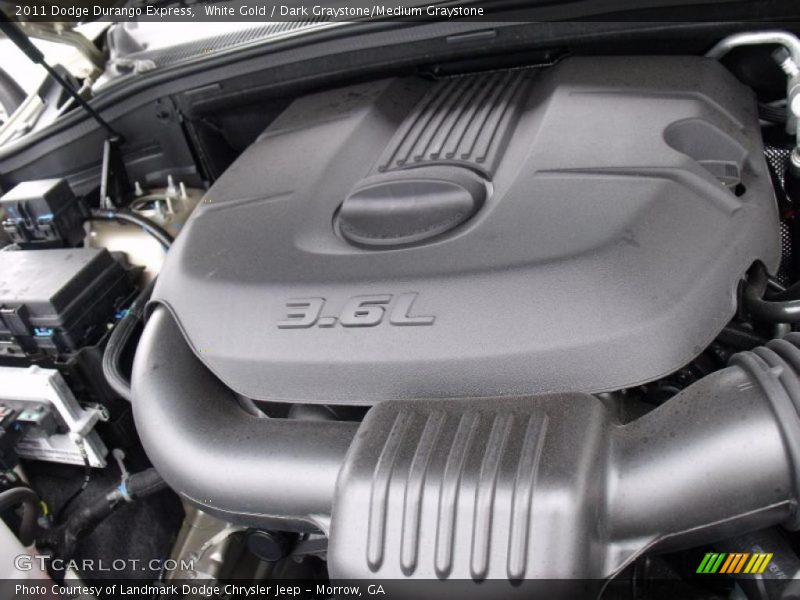White Gold / Dark Graystone/Medium Graystone 2011 Dodge Durango Express