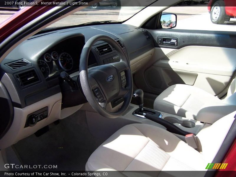 Merlot Metallic / Light Stone 2007 Ford Fusion S