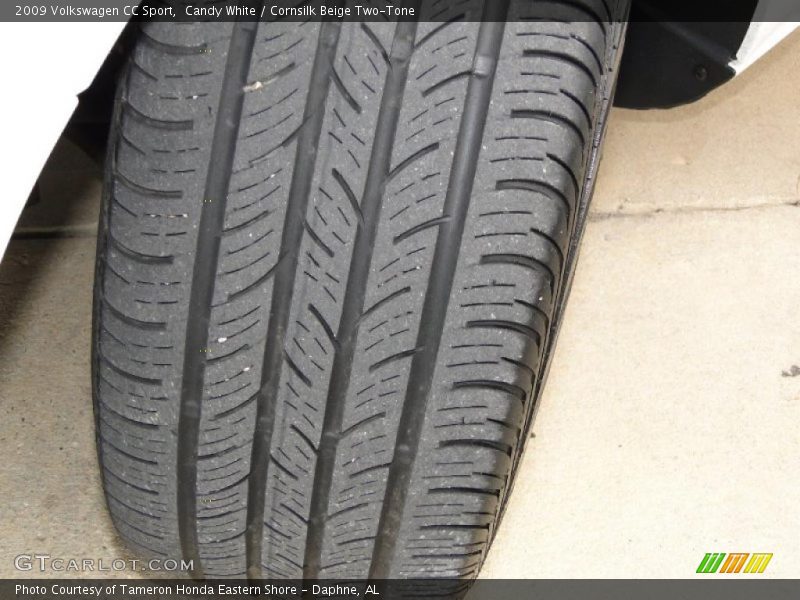 Candy White / Cornsilk Beige Two-Tone 2009 Volkswagen CC Sport