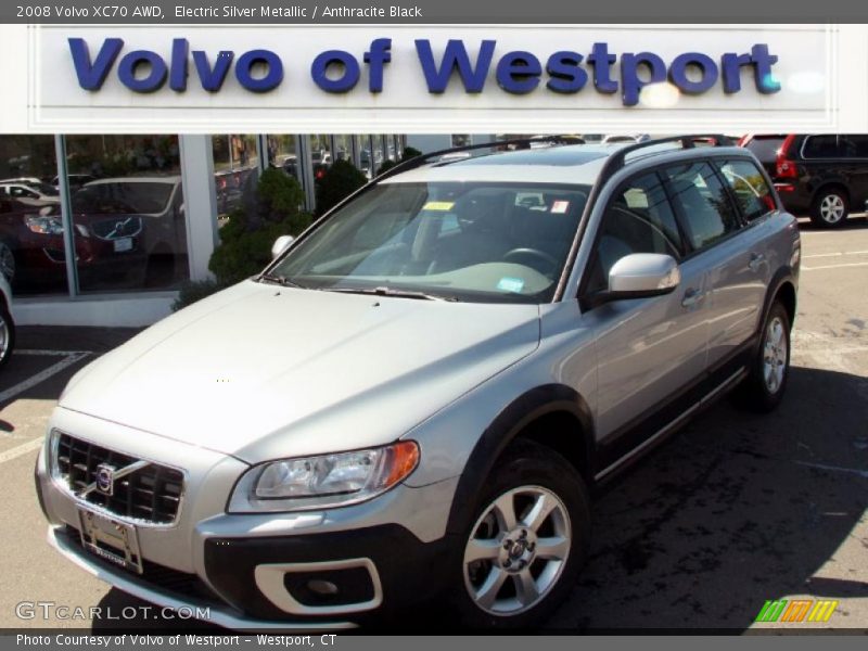 Electric Silver Metallic / Anthracite Black 2008 Volvo XC70 AWD