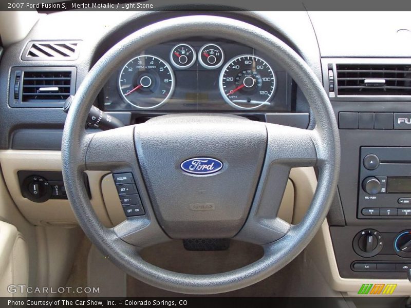 Merlot Metallic / Light Stone 2007 Ford Fusion S