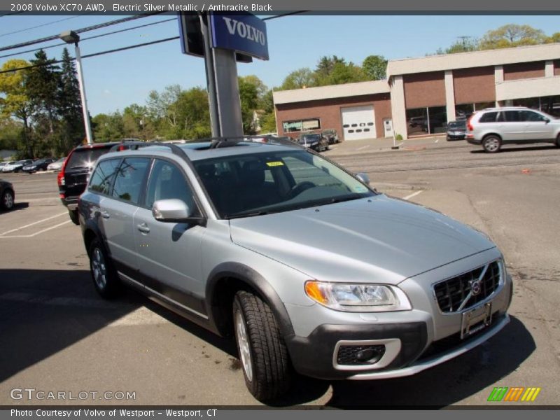 Electric Silver Metallic / Anthracite Black 2008 Volvo XC70 AWD