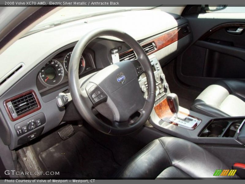Electric Silver Metallic / Anthracite Black 2008 Volvo XC70 AWD