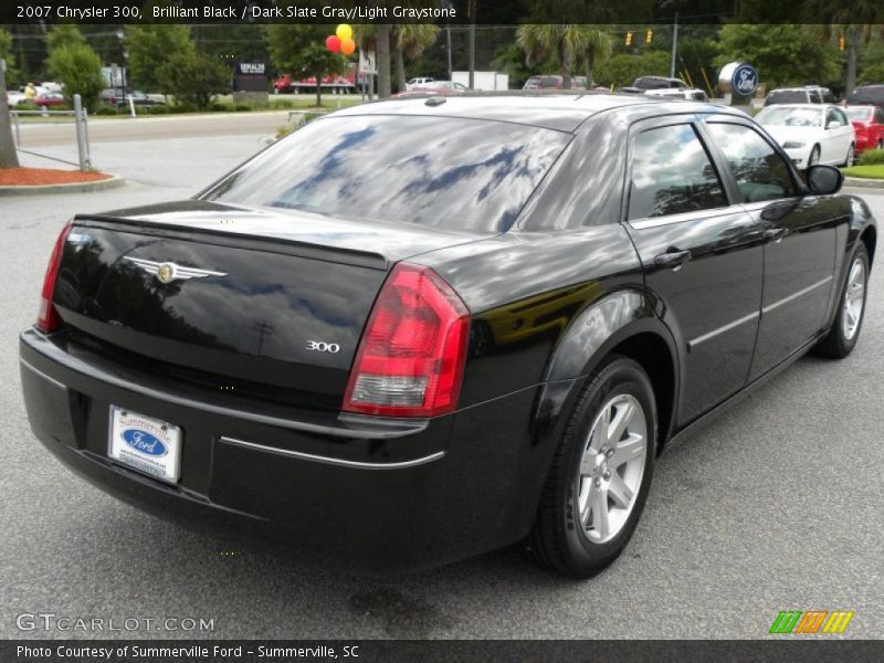 Brilliant Black / Dark Slate Gray/Light Graystone 2007 Chrysler 300