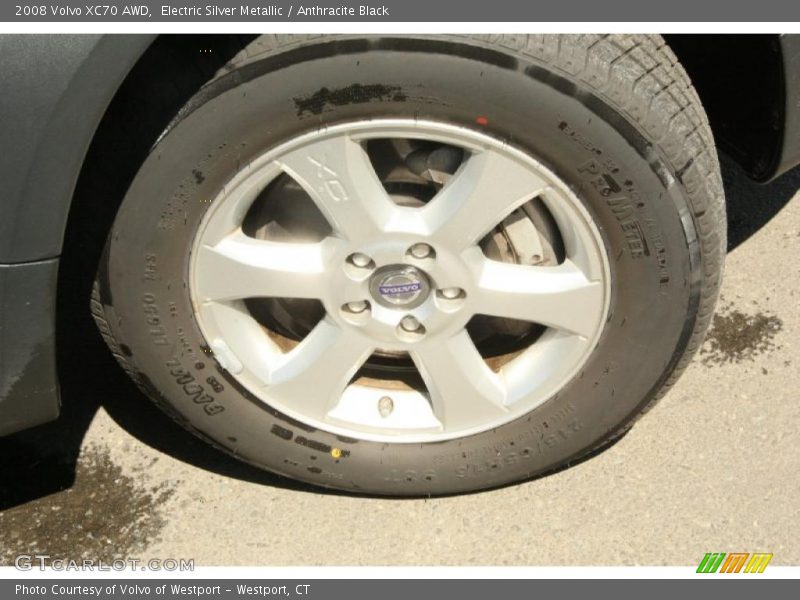 Electric Silver Metallic / Anthracite Black 2008 Volvo XC70 AWD