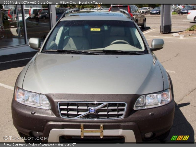 Willow Green Metallic / Taupe 2007 Volvo XC70 AWD Cross Country