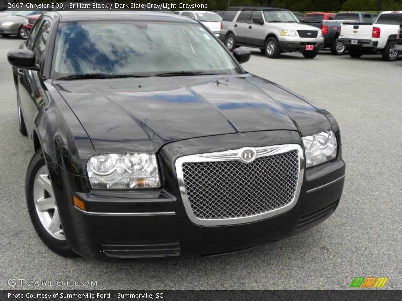 Brilliant Black / Dark Slate Gray/Light Graystone 2007 Chrysler 300