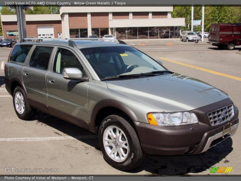 Willow Green Metallic / Taupe 2007 Volvo XC70 AWD Cross Country