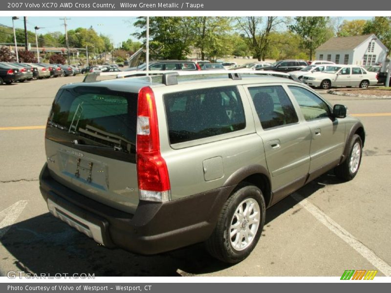 Willow Green Metallic / Taupe 2007 Volvo XC70 AWD Cross Country