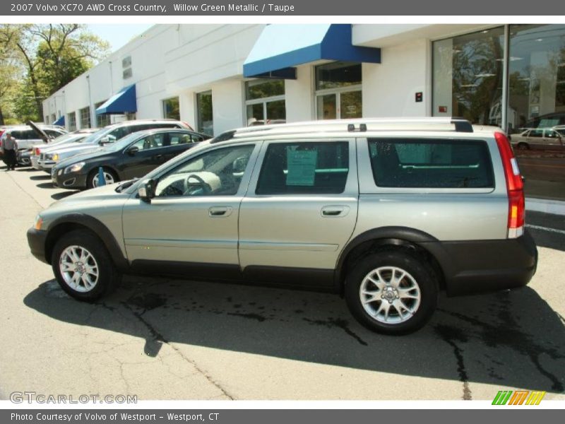 Willow Green Metallic / Taupe 2007 Volvo XC70 AWD Cross Country