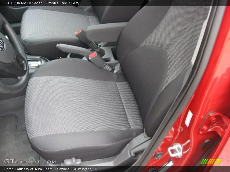 Tropical Red / Gray 2010 Kia Rio LX Sedan