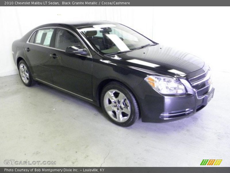 Black Granite Metallic / Cocoa/Cashmere 2010 Chevrolet Malibu LT Sedan