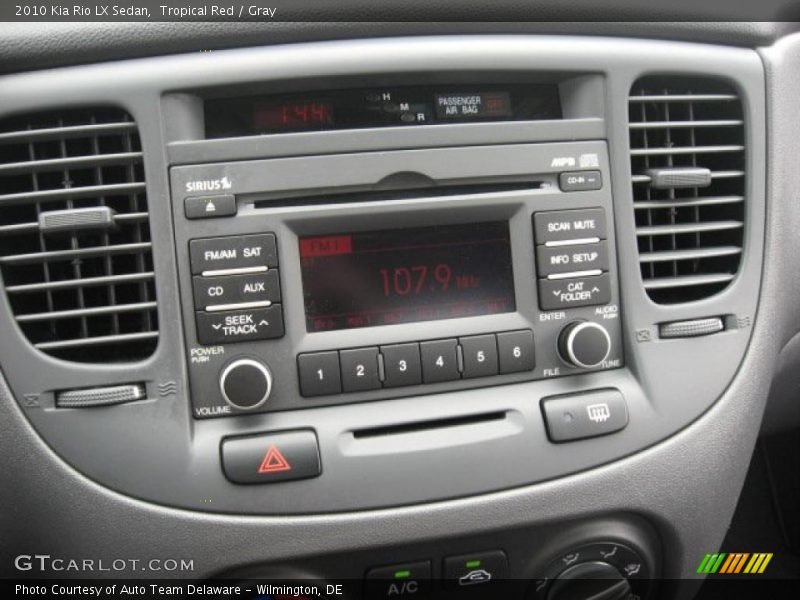 Tropical Red / Gray 2010 Kia Rio LX Sedan