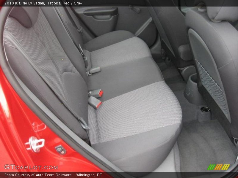 Tropical Red / Gray 2010 Kia Rio LX Sedan
