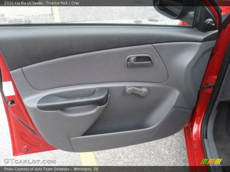 Tropical Red / Gray 2010 Kia Rio LX Sedan
