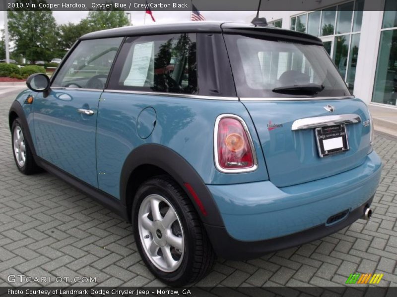 Oxygen Blue / Grey/Carbon Black 2010 Mini Cooper Hardtop