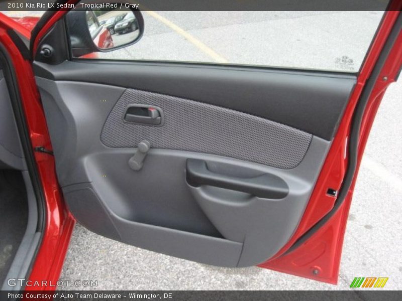 Tropical Red / Gray 2010 Kia Rio LX Sedan