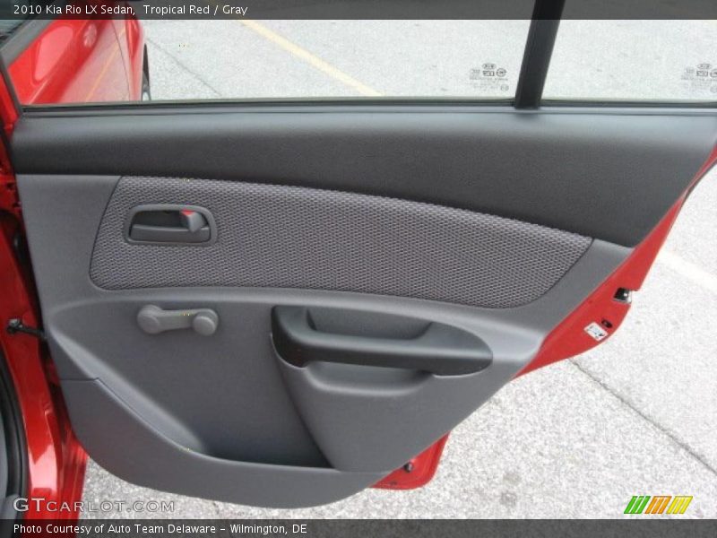 Tropical Red / Gray 2010 Kia Rio LX Sedan