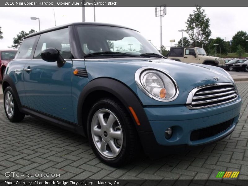 Oxygen Blue / Grey/Carbon Black 2010 Mini Cooper Hardtop