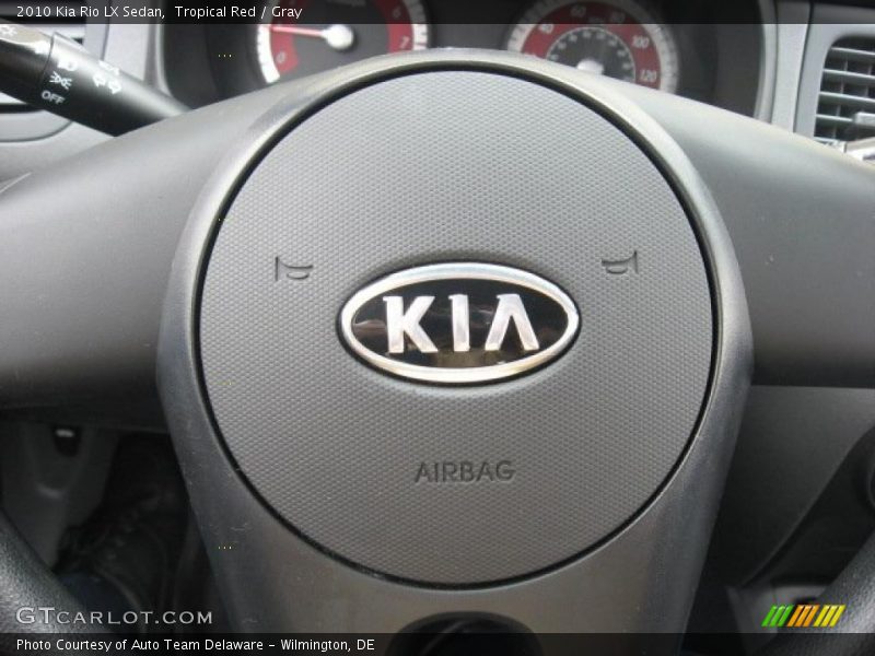 Tropical Red / Gray 2010 Kia Rio LX Sedan