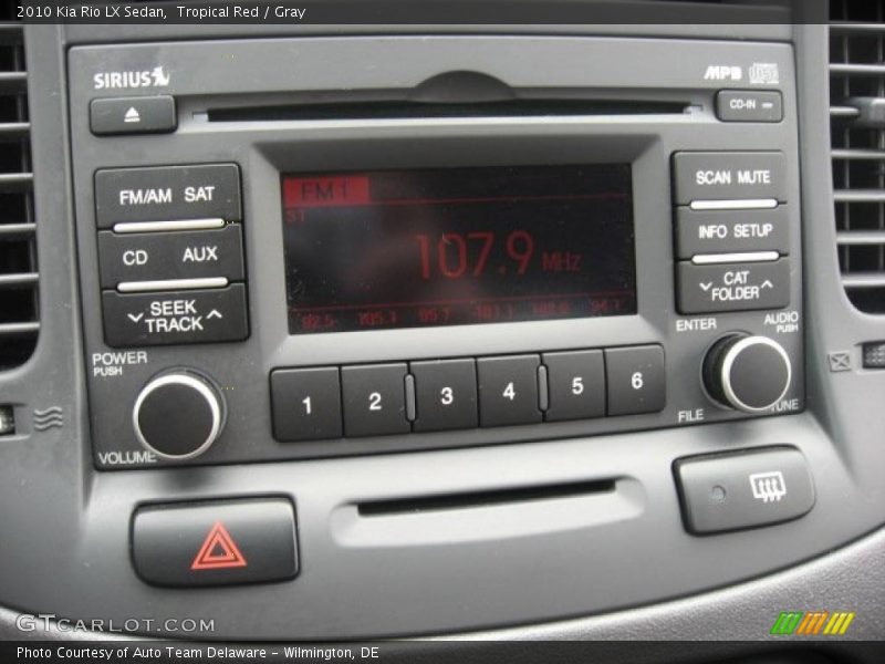 Tropical Red / Gray 2010 Kia Rio LX Sedan