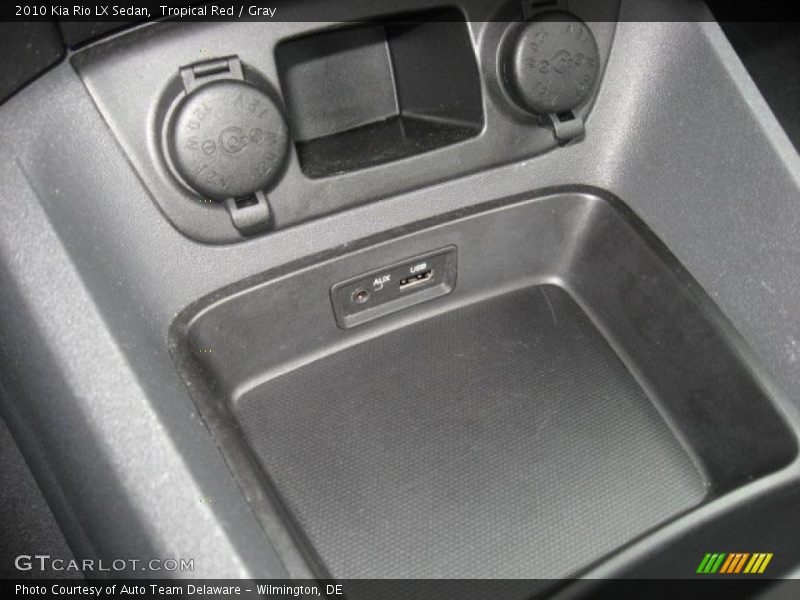 Tropical Red / Gray 2010 Kia Rio LX Sedan