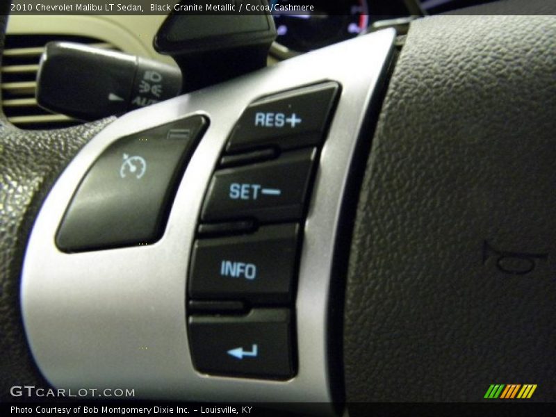 Black Granite Metallic / Cocoa/Cashmere 2010 Chevrolet Malibu LT Sedan