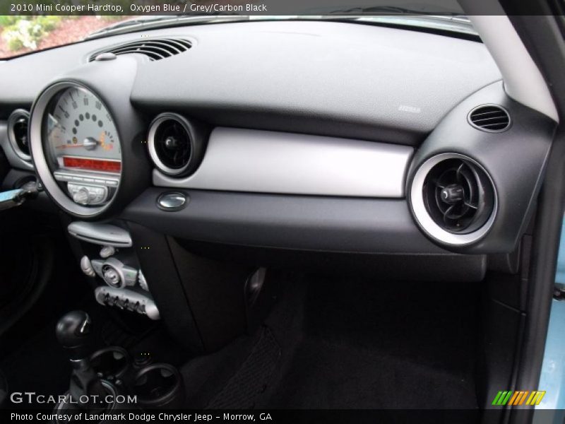 Oxygen Blue / Grey/Carbon Black 2010 Mini Cooper Hardtop